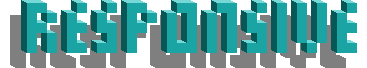 Responsive Design Schriftzug 3D